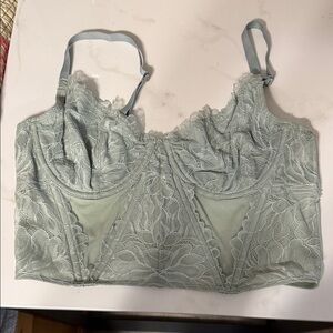 Hollister Lace Bralette in Light Green